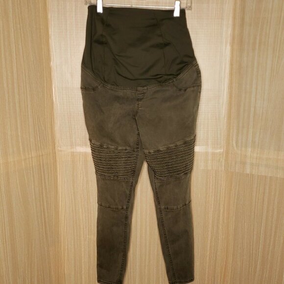 Isabel Maternity Green Skinny Jeans 4 - Picture 3 of 7